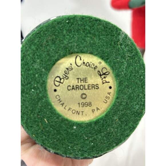 Vintage Lot of 6 Byers’ Choice Carolers Handcrafted Christmas 1985–2004 - Picture 11 of 16